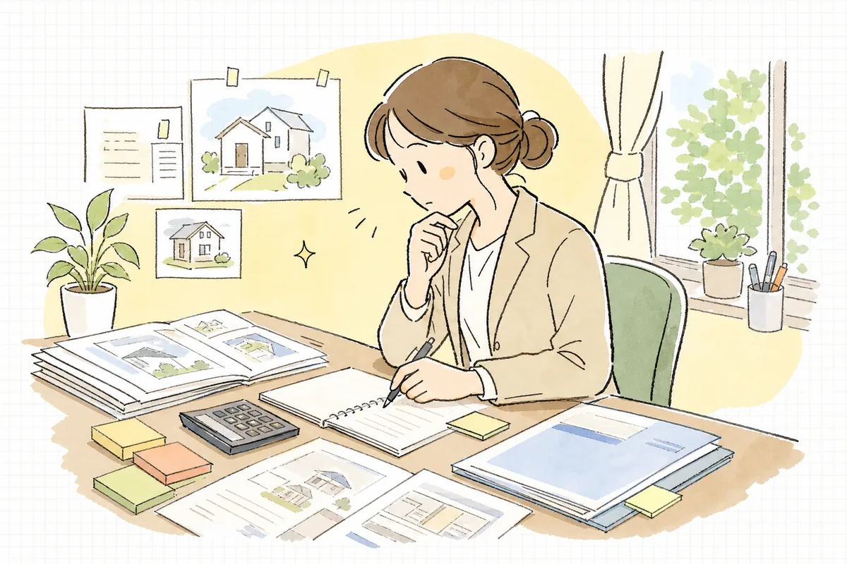 オーナーからの家賃改定の相談を受け、入居者への伝え方をメモにまとめる賃貸管理担当者