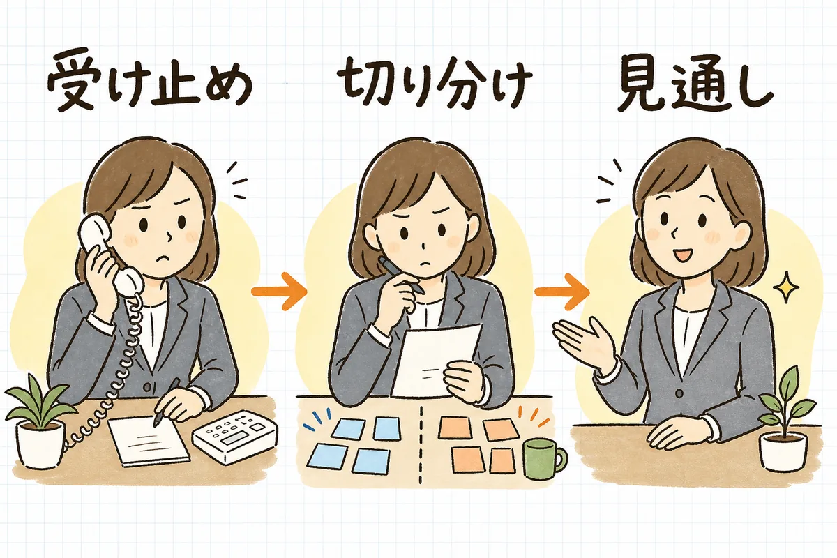 受け止める・切り分ける・見通しを伝えるの三段階で入居者同士のトラブルに対応する賃貸管理担当者